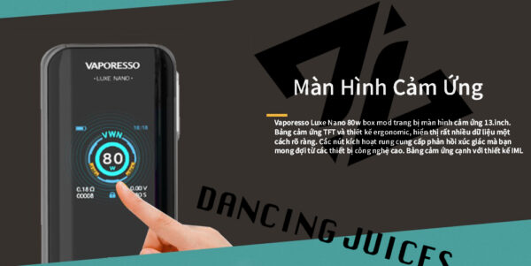 Review VAPORESSO Luxe Nano Box Mod Trai nghiem Hien Dai Phone: 0971.829.269