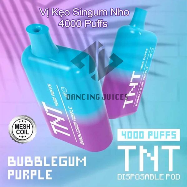 TNT Disposable 4000Puffs- Pod 1 lan dung chinh hang