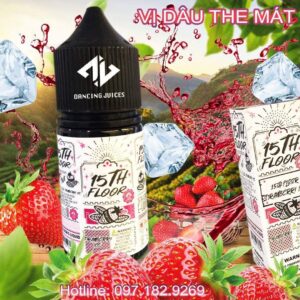 Salt 15TH FLOOR Strawberry Ice 30ml - Tinh dau Saltnic My chinh hang