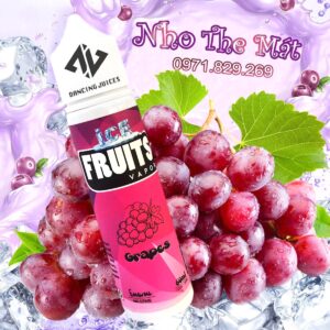 ICE FRUIT VAPOR Grapes 60ml - Tinh Dau Vape Malay Chinh Hang