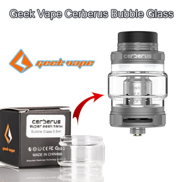 Geek Vape Cerberus Tank Bubble Glass - Phu Kien Vape Chinh Hang 