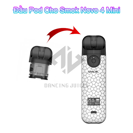 Dau Pod Smok Novo 4 Mini - Phu Kien Vape Chinh Hang Phone: 0971.829.269