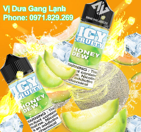 Icy Fruity Honeydew 100ml - Tinh dau Vape Chinh Hang Phone: 0971.829.269