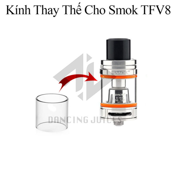 Kinh Thay The Cho Smok TFV8 - Phu Kien Vape Chinh Hang 