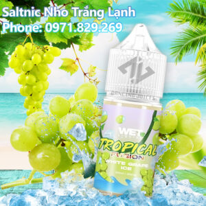 Saltnic WET Tropical Fusion White Grape Ice 30ml Phone: 0971.829.269