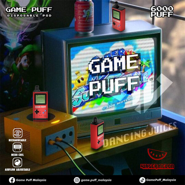 Game Puff 6000 Puffs - Pod 1 Lan Dung Chinh Hang Phone: 0971.829.269