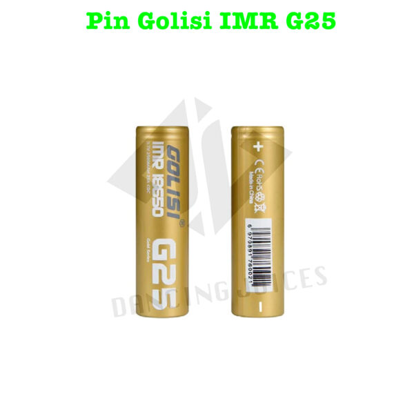 Pin Golisi IMR G25 - Pin Vape Chinh Hang