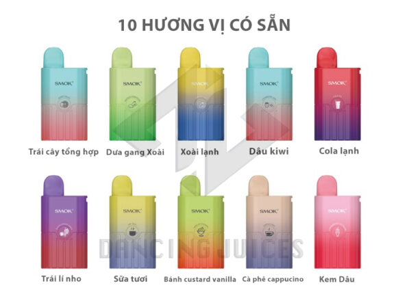 SMOK Eto Bar 4000puffs Pod 1 Lan Dung Chinh Hang Phone: 0971.829.269