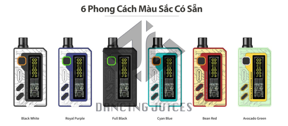 Rincoe Manto AIO Plus 80W Pod Kit Thiet Bi Pod System Chinh Hang Phone: 0971.829.269