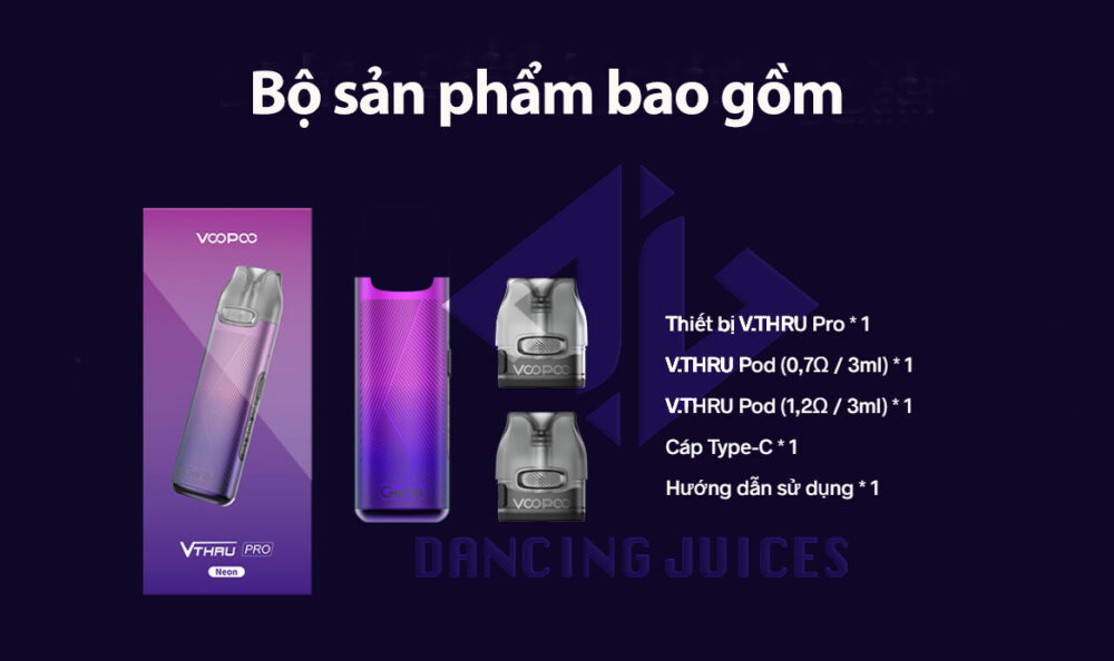 Review Voopoo V.THRU Pro Pod Kit 25w Thiet bi Pod System Chinh Hang Phone: 0971.829.269