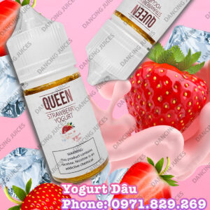 SALTNIC QUEEN Strawberry Yogurt 30ml - Tinh Dau Saltnic Chinh Hang