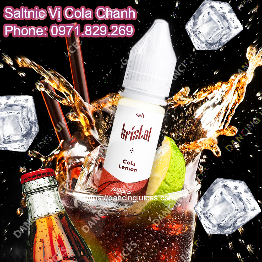 KARDINAL Kristal Cola Lemon 15ml- Tinh Dau Saltnic Malay Chinh Hang