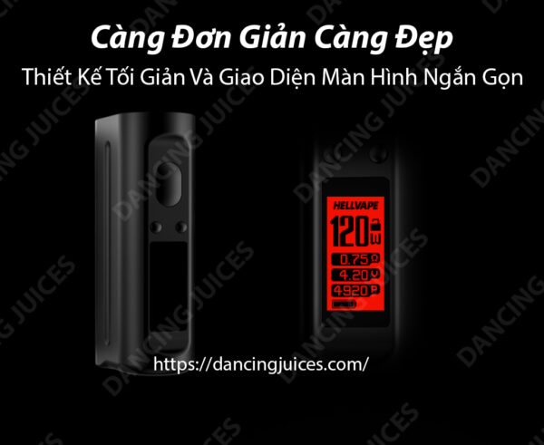Review HELLVAPE Arez 120 Box Mod Lay Y Tuong Tu Apple Phone: 0971.829.269