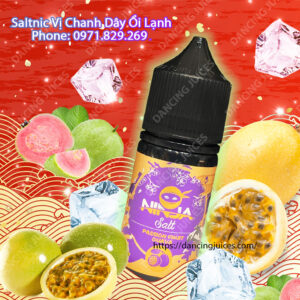 SALTNIC NINJA Passion Fruit Guava 30ml - Tinh Dau Saltnic Chinh Hang