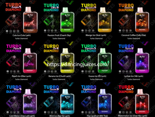 BOUNCE Turbo Diamond 6000 Puffs - Pod 1 Lan Dung Phone: 0971.829.269