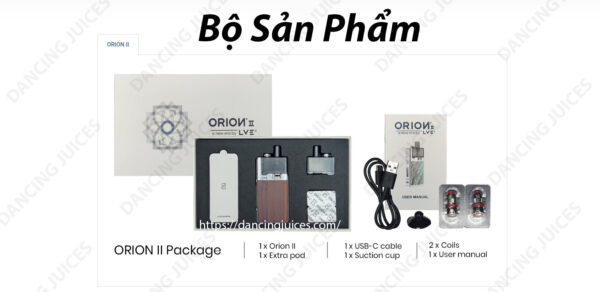 Review LVE Orion 2 Pod Kit "Chiec Pod Businessman" Phone: 0971.829.269