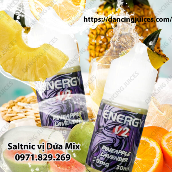 ENERGY v2 Pineapple Lavender 30ml - Tinh Dau Saltnic My Chinh Hang